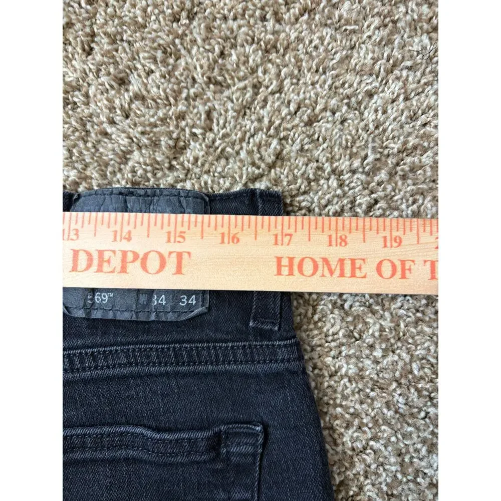 Levi's 569 Loose Straight Fit Denim Jeans Mens Size 34x34 Black